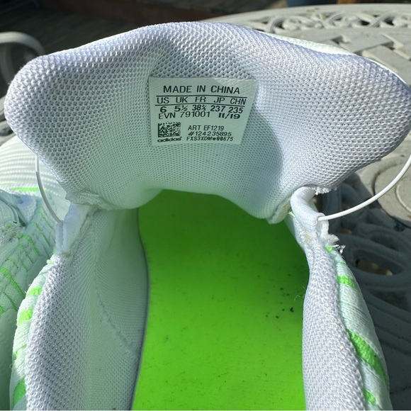 Mens Adidas Bounce Leather Golf Shoe Soft White Bounce Size: 6 - Picture 5 of 6